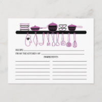 Niedliche Orchid Kitchen Gadgets Bridal Rezept Kar