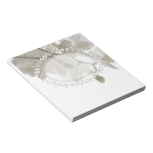 Niedliche Orchideen Notizblock (angewinkelt)