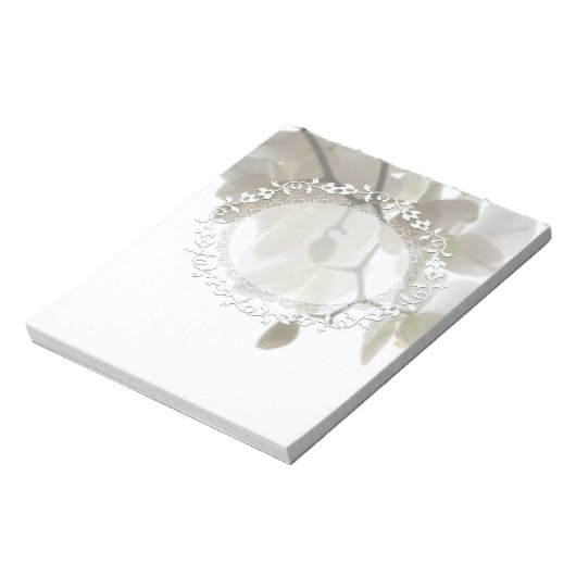 Niedliche Orchideen Notizblock (Rotiert)