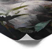 Niedliche Orientalisch Kurzkatze Art Print Poster (Ecke)