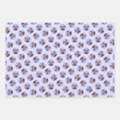 Niedliche, originale Haustier-Hundkunst an der Gre Geschenkpapier Set (Vorderseite)