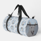 Niedliche Originalkunst des Hauses Duffle Bag (Rechte Ecke)