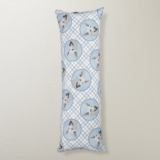 Niedliche Originalkunst des Hauses Seitenschläferkissen (Rückseite (Vertikal))