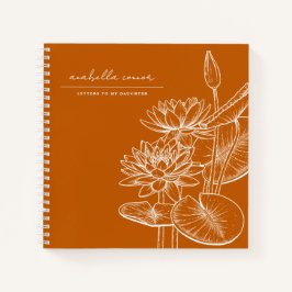 Niedliche Ornagebriefe für meinen Tochtergedächtni Notizblock