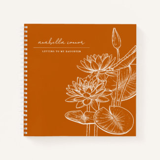 Niedliche Ornagebriefe für meinen Tochtergedächtni Notizblock