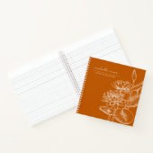 Niedliche Ornagebriefe für meinen Tochtergedächtni Notizblock (Innenseite)