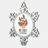 Niedliche Ornamente - Frohe Weihnachten (Rechts)