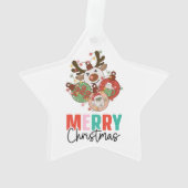 Niedliche Ornamente - Frohe Weihnachten (Rückseite)