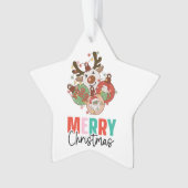Niedliche Ornamente - Frohe Weihnachten (Vorderseite)
