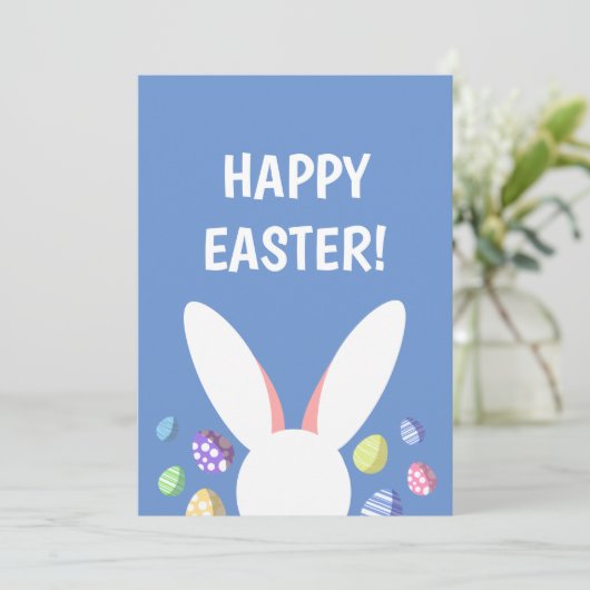 NIEDLICHE OSTENEIER FEIERTAGSKARTE (Stehend Vorderseite)