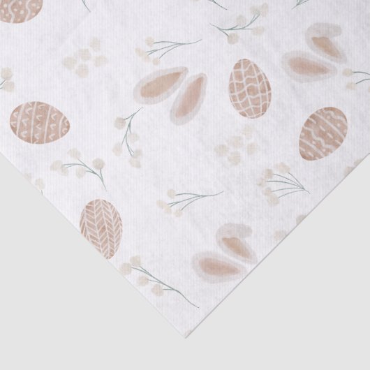 Niedliche Osterboheier Blumenmuster Seidenpapier (Detail)