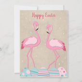 Niedliche Osterbrennen und bemalte Eier Feiertagskarte (Vorderseite)