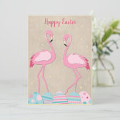 Niedliche Osterbrennen und bemalte Eier Feiertagskarte (Stehend Vorderseite)