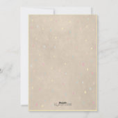 Niedliche Osterbrennen und bemalte Eier Feiertagskarte (Rückseite)