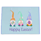 Niedliche Osterbrunnen - Frühlingsfarben der Sonni Große Geschenktüte (Vorderseite)