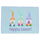 Niedliche Osterbrunnen - Frühlingsfarben der Sonni Große Geschenktüte (Rückseite)