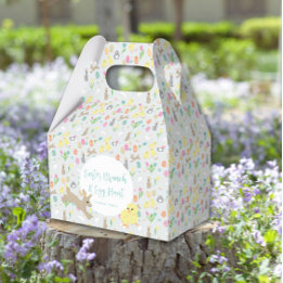 Niedliche Osterbrunnens Frühlingshuppen Blume Geschenkschachtel