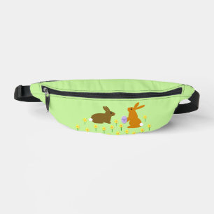 Niedliche Osterbünen und Affodien Bauchtasche