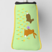 Niedliche Osterbünen und Affodien Golf Headcover (Rotieren 90)
