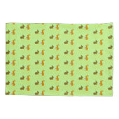 Niedliche Osterbünen und Affodien Kissenbezug (Rückseite)