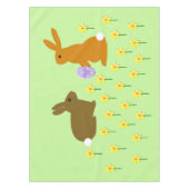 Niedliche Osterbünen und Affodien Tischdecke (Vorderseite)