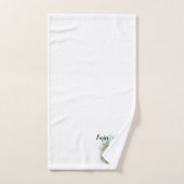 Niedliche Osterbünen, Wildblumen und Kreuz Badhandtuch Set (Handtuch)