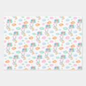 Niedliche Osterbunnien und Balloons Geschenkpapier Set (Vorderseite 3)