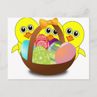 Niedliche OsterBunnies Feiertagspostkarte