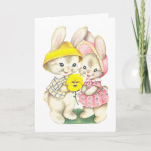 Niedliche OsterBunnies Karte