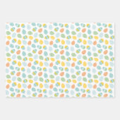 Niedliche Osterbüscheln in Karotten und Eiern Geschenkpapier Set (Vorderseite 3)