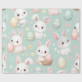 Niedliche Osterbüschen mit Ostereiern Geschenkpapier (Flach)