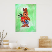 Niedliche Osterbuunys illustrieren Kunstposter Poster (Küche)