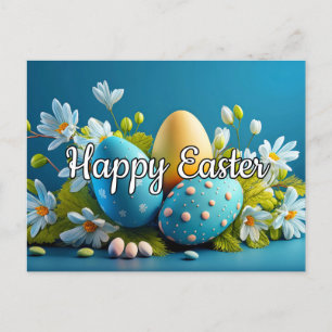 Niedliche Osterdekorationseier Postkarte