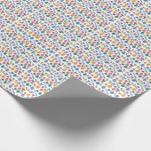 niedliche Osterdoodfeder-Blume Geschenkpapier (Ecke)