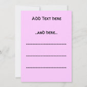 Niedliche Osterei-Cartoon-Einladung Einladung (Rückseite)