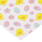 Niedliche Ostereier - Blume - Muster Frühjahr Tischdecke (Schrägansicht)