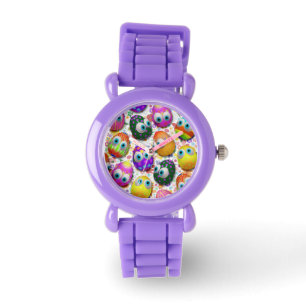 Niedliche Ostereier Cartoon beobachten Armbanduhr