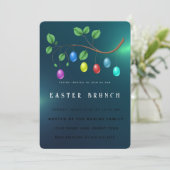 Niedliche Ostereier Einladung (Stehend Vorderseite)