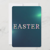 Niedliche Ostereier Einladung (Rückseite)