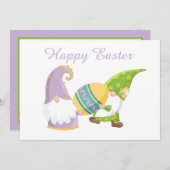 Niedliche Ostereier Feiertagskarte (Vorne/Hinten)