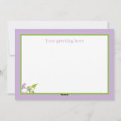 Niedliche Ostereier Feiertagskarte (Rückseite)