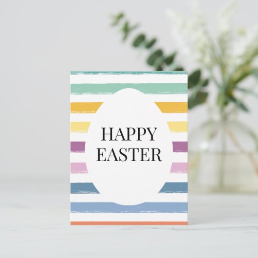 Niedliche Ostereier Feiertagspostkarte (Stehend Vorderseite)