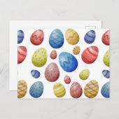 Niedliche Ostereier Frühjahrsgeschenk Postkarte (Vorne/Hinten)