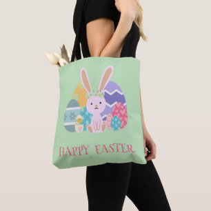 Niedliche Ostereier Happy Hoppy Ostertag Tasche