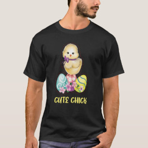 Niedliche Ostereier Hühnermädchen Zitat J T-Shirt