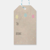 Niedliche Ostereier & Humpty Dumpty Geschenkanhänger (Rückseite)