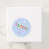 Niedliche Ostereier in Blau Geschenkanhänger (Beispiel)