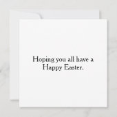 Niedliche Ostereier Karte (Rückseite)