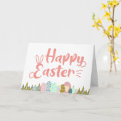 Niedliche Ostereier Karte (Gelbe Blume)