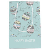 Niedliche Ostereier Mittlere Geschenktüte (Vorderseite)